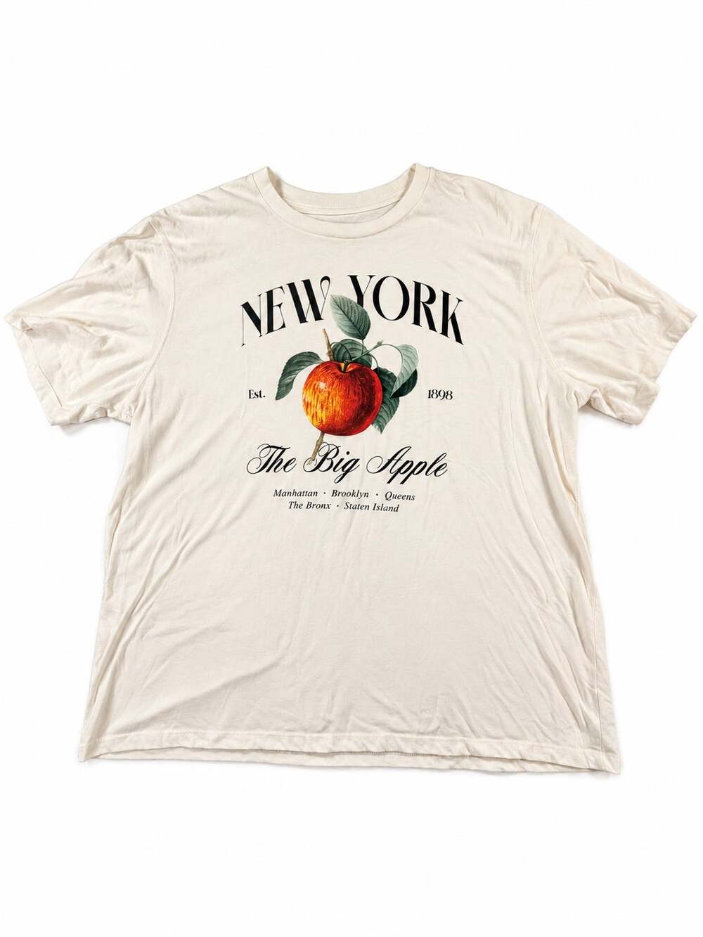 Old Navy Cream New York Big Apple Graphic T-Shirt XXL